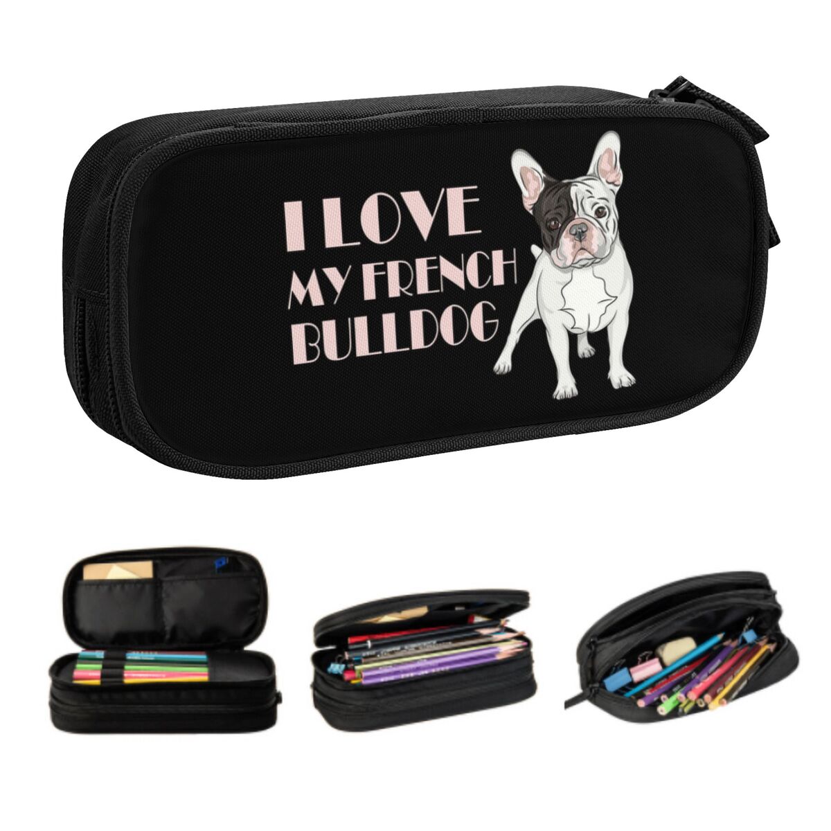 Pet X Supplies & Tack Howell Mi - Kotak Pensil Lucu Bulldog Perancis Kustom