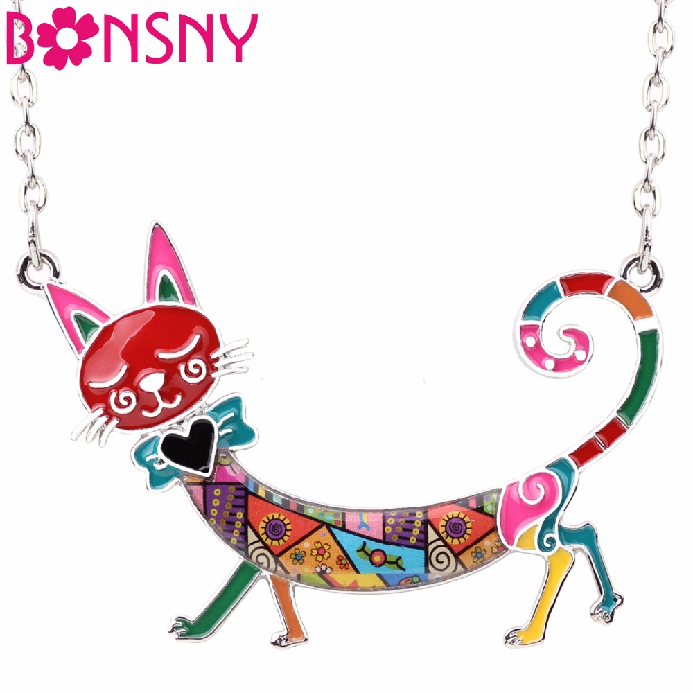 Pet X Supplies - Bonsny Pernyataan Maxi Enamel Kucing Kucing