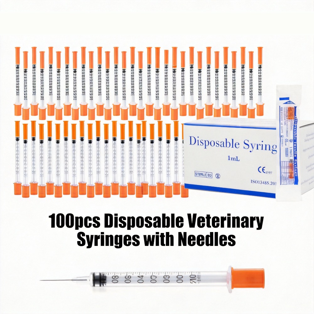 Pet Supplies Vending Machine - 100pcs Suntikan Sekali Pakai 1ml 0.5ml