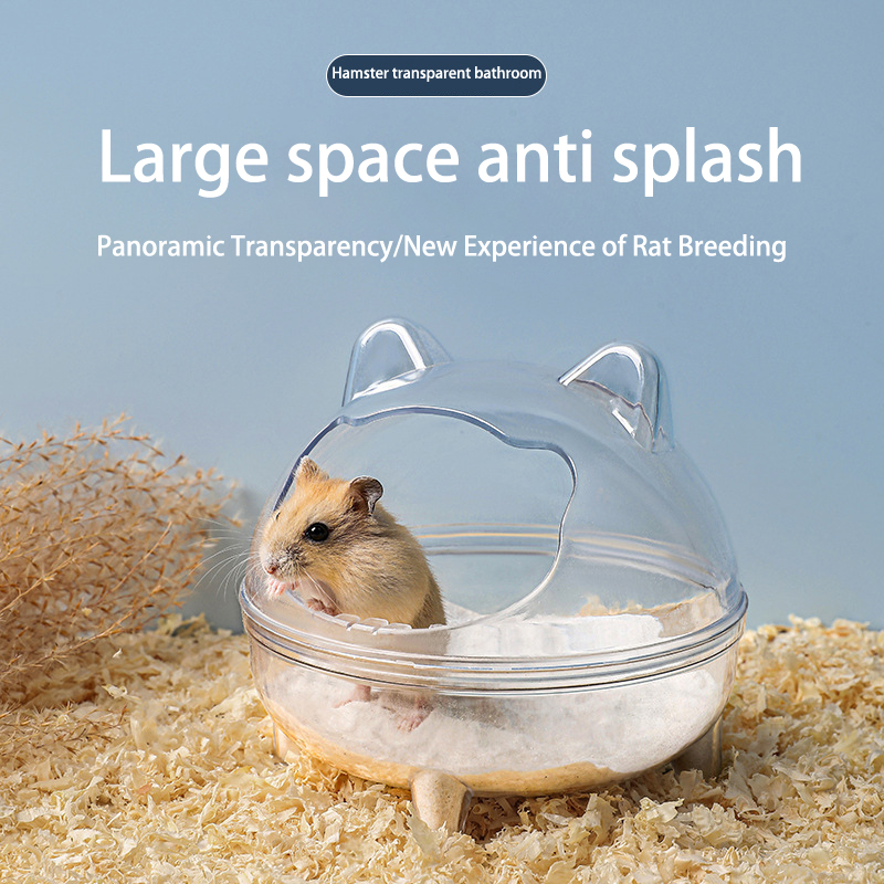 Pet Supplies Outlet - Kolam Mandi Pasir Hamster Transparan Berkapasitas